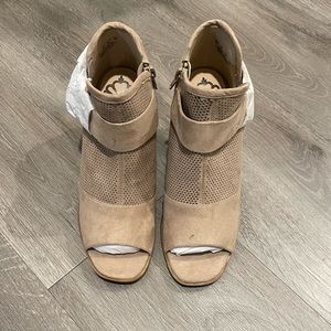 Fergalicious Augustine Peep-Toe Bootie